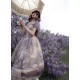 Cyans Qing Oil Painting Blooming Shade Short and Long One Piece(Leftovers/Full Payment Without Shipping)